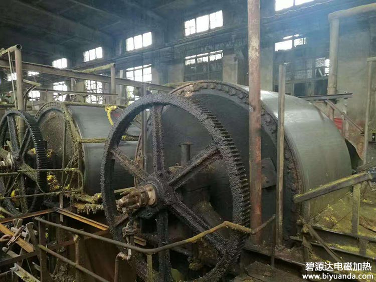 成都邛崃市1575造纸滚筒烘缸电磁加热节能改造2