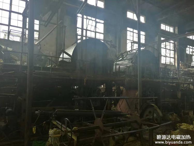 成都邛崃市1575造纸滚筒烘缸电磁加热节能改造5